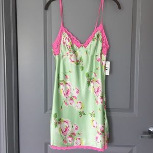 Betsey Johnson Green Sorbet Floral Slip